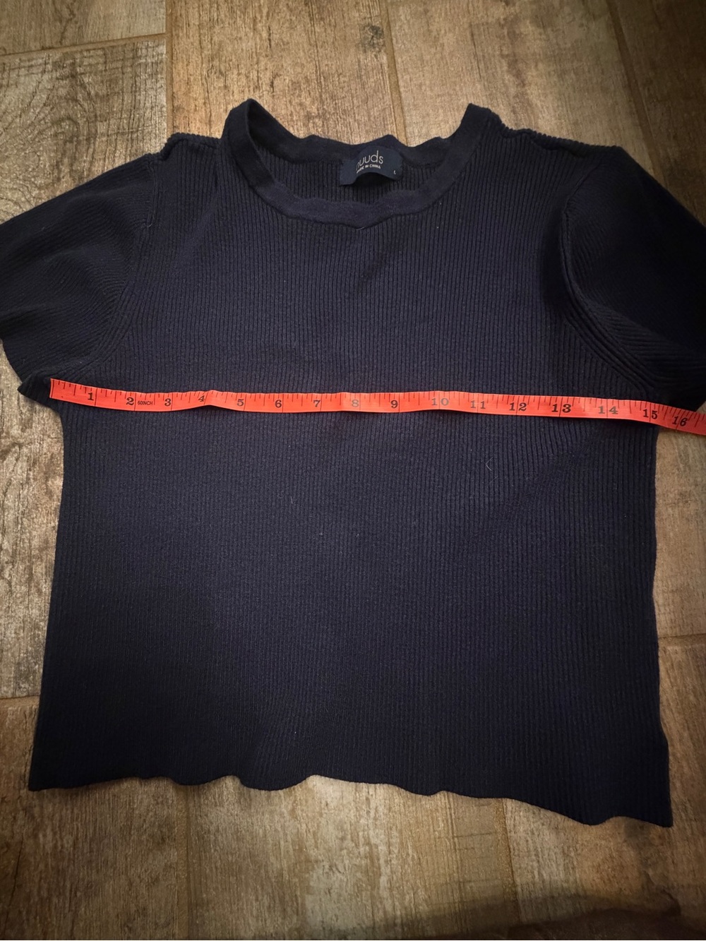 Nuuds Ribbed Sweater Baby Tee - Picture 9 of 10